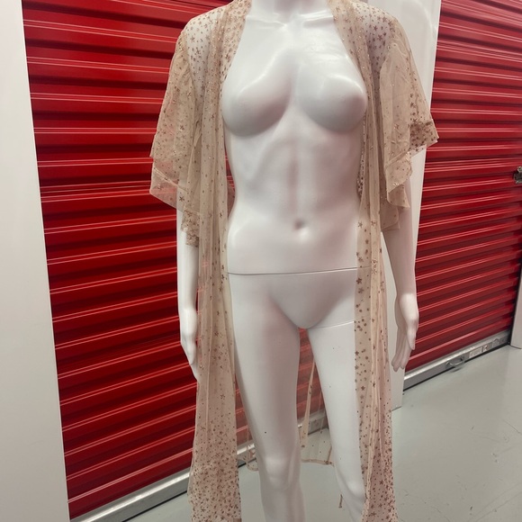 Sheer Star-Patterned Robe - Picture 6 of 9